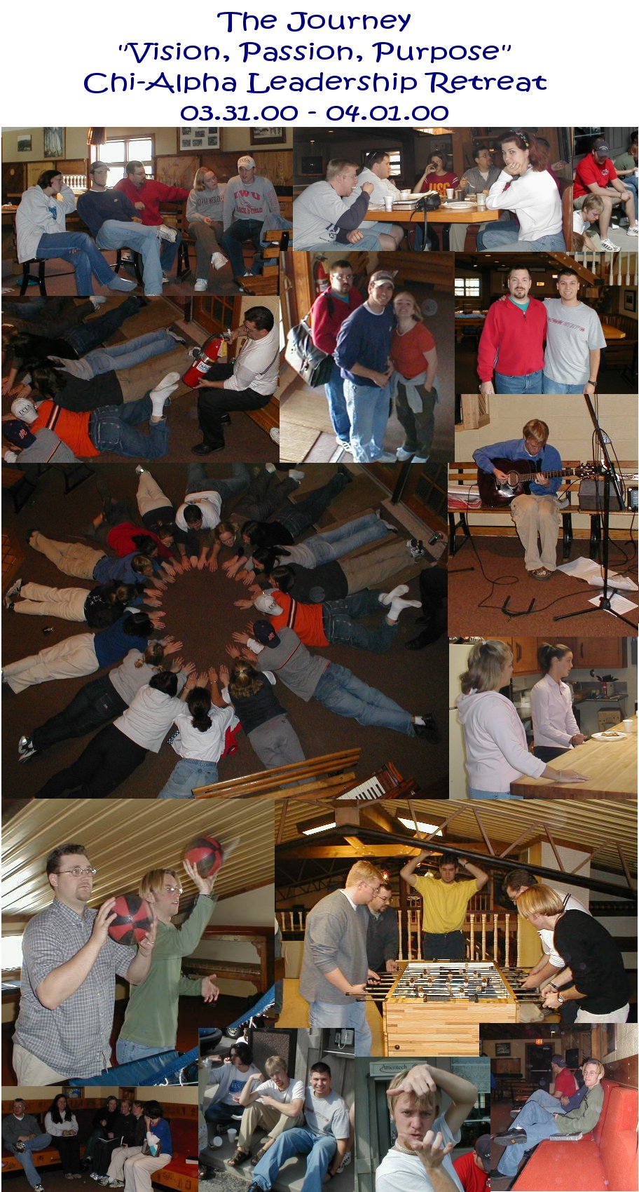 chi alpha retreat collage