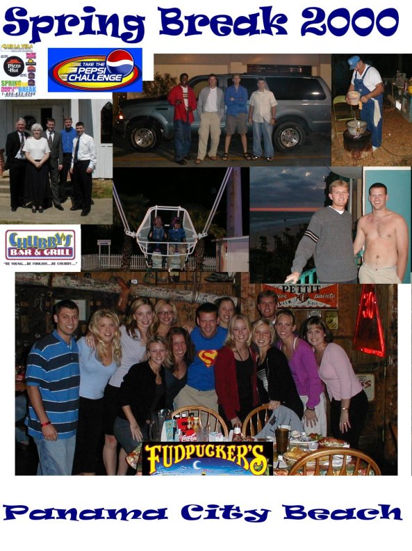 spring break collage